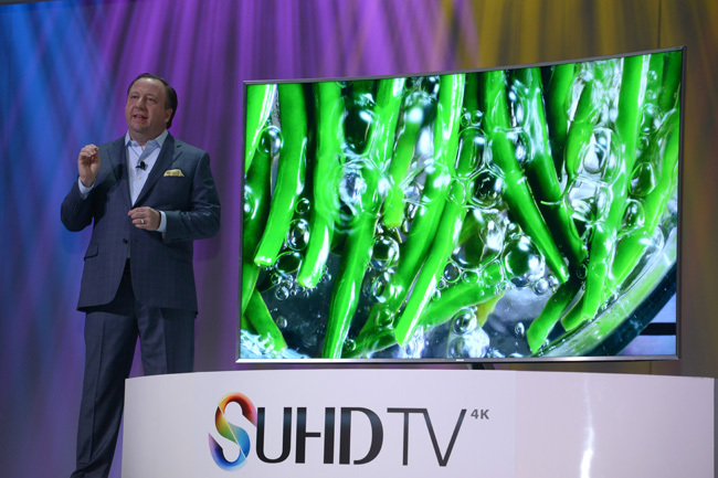 Ultra HD technology at Samsung press conference CES2015