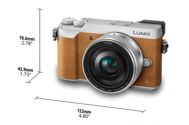 Panasonic Lumix DMC GX85 GX80 silver brown camera