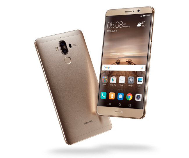 Huawei Mate 9 Champagne Gold Front Back