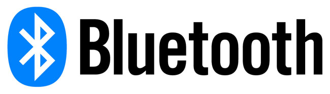 Bluetooth 5 logo horizontal black lettering Mala